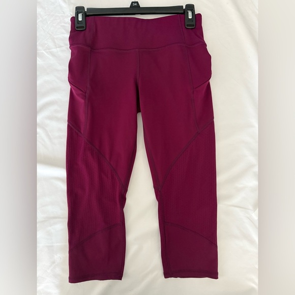 Athleta Contender Athleisure Legging Pants Wine‎ Red Size Small - Picture 4 of 11